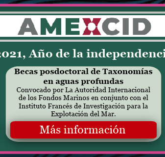 AMEXCID - Becas posdoctoral de Taxonomías en aguas profundas